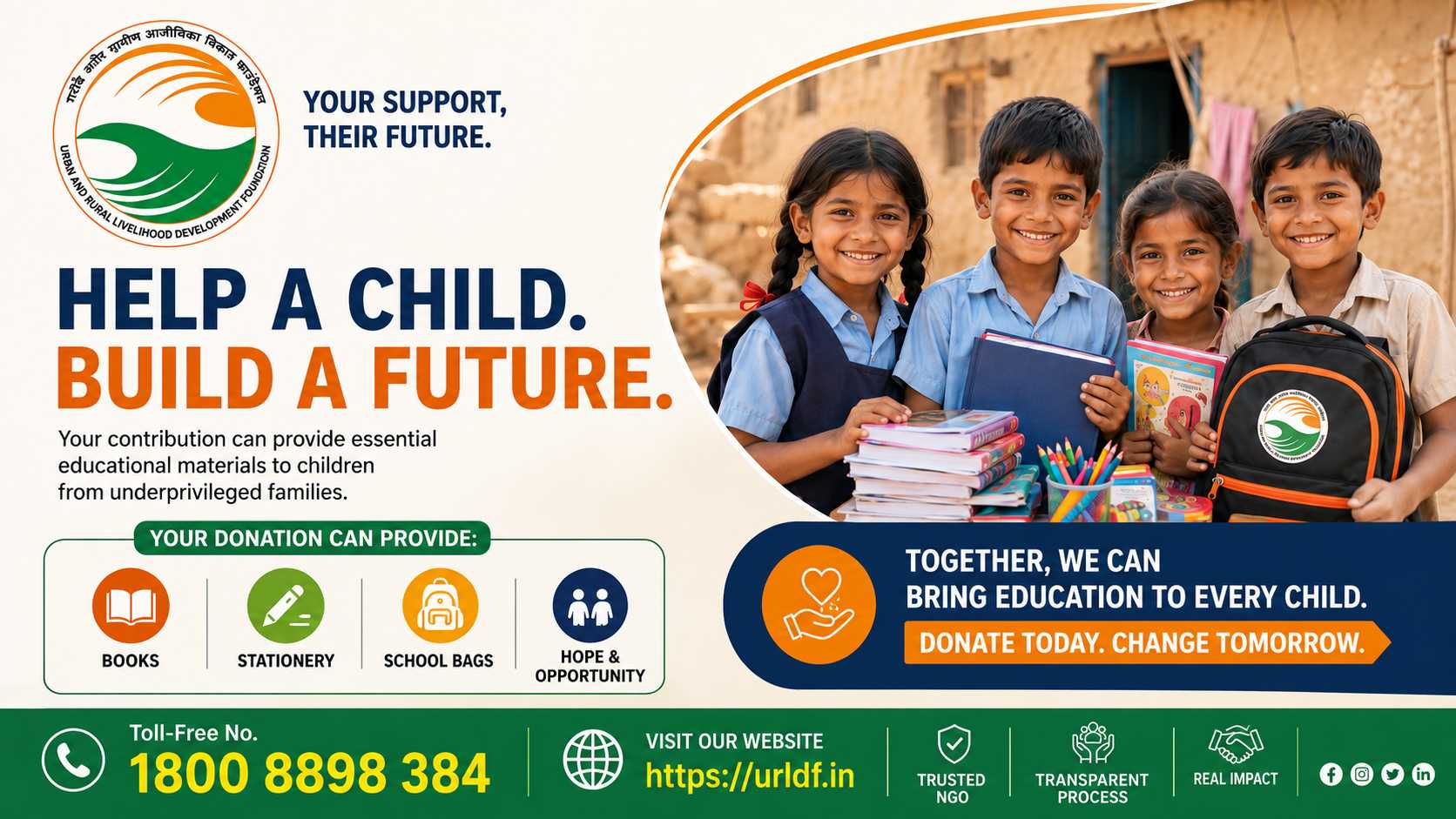 `help poor child education`
